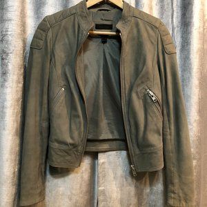 Danier Suede Leather Biker Jacket